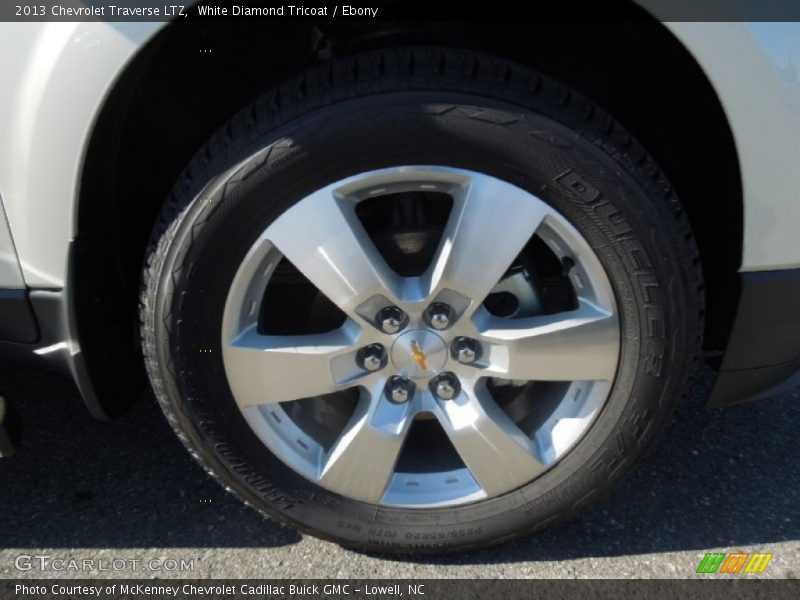 White Diamond Tricoat / Ebony 2013 Chevrolet Traverse LTZ