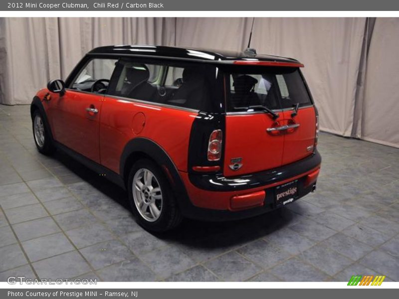 Chili Red / Carbon Black 2012 Mini Cooper Clubman