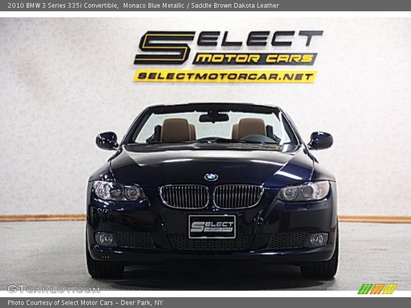 Monaco Blue Metallic / Saddle Brown Dakota Leather 2010 BMW 3 Series 335i Convertible