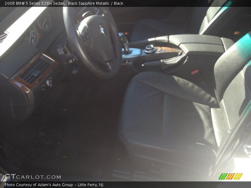 Black Sapphire Metallic / Black 2008 BMW 5 Series 528xi Sedan