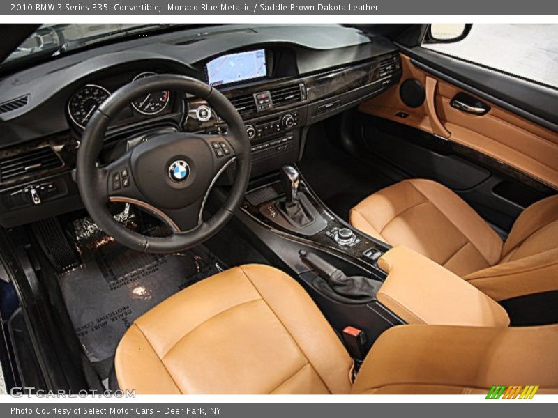 Saddle Brown Dakota Leather Interior - 2010 3 Series 335i Convertible 
