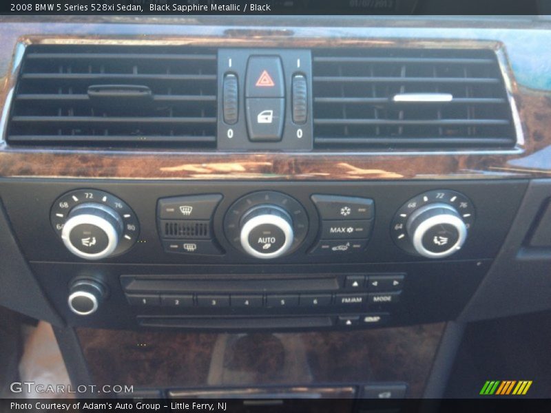 Black Sapphire Metallic / Black 2008 BMW 5 Series 528xi Sedan
