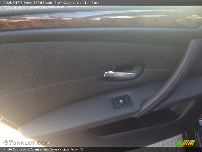 Black Sapphire Metallic / Black 2008 BMW 5 Series 528xi Sedan