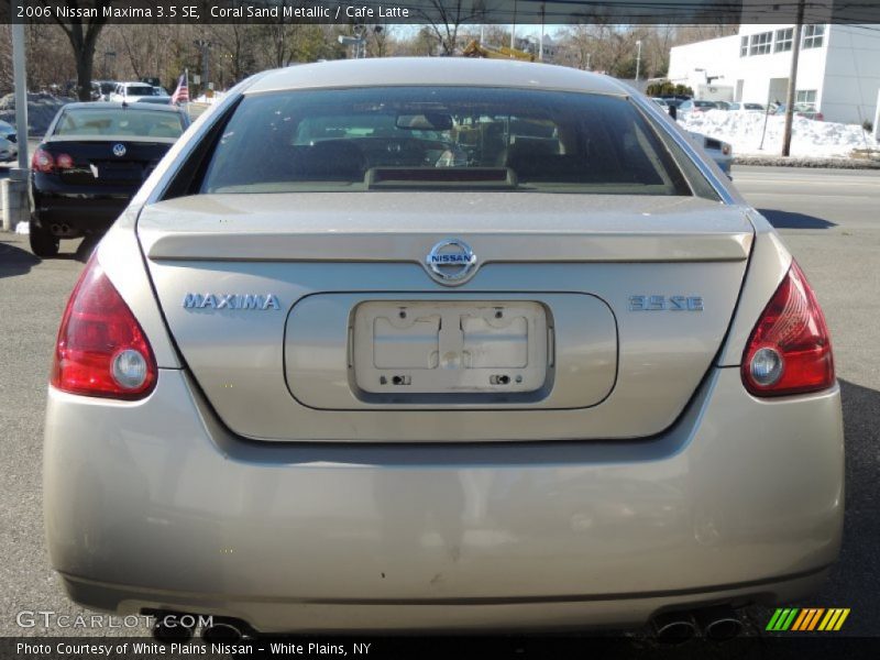 Coral Sand Metallic / Cafe Latte 2006 Nissan Maxima 3.5 SE
