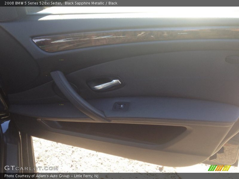 Black Sapphire Metallic / Black 2008 BMW 5 Series 528xi Sedan