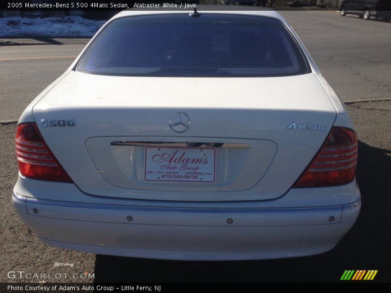 Alabaster White / Java 2005 Mercedes-Benz S 500 4Matic Sedan