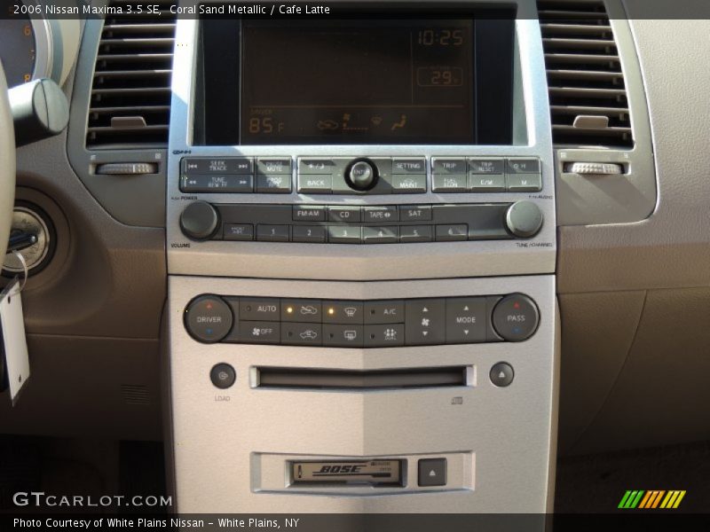 Controls of 2006 Maxima 3.5 SE