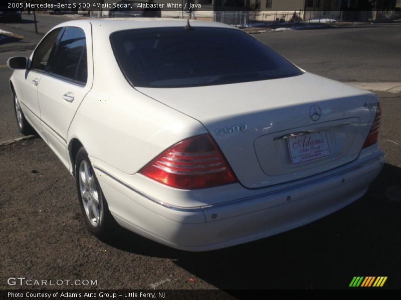 Alabaster White / Java 2005 Mercedes-Benz S 500 4Matic Sedan