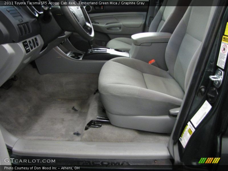 Timberland Green Mica / Graphite Gray 2011 Toyota Tacoma SR5 Access Cab 4x4