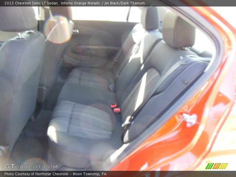 Inferno Orange Metallic / Jet Black/Dark Titanium 2013 Chevrolet Sonic LT Sedan