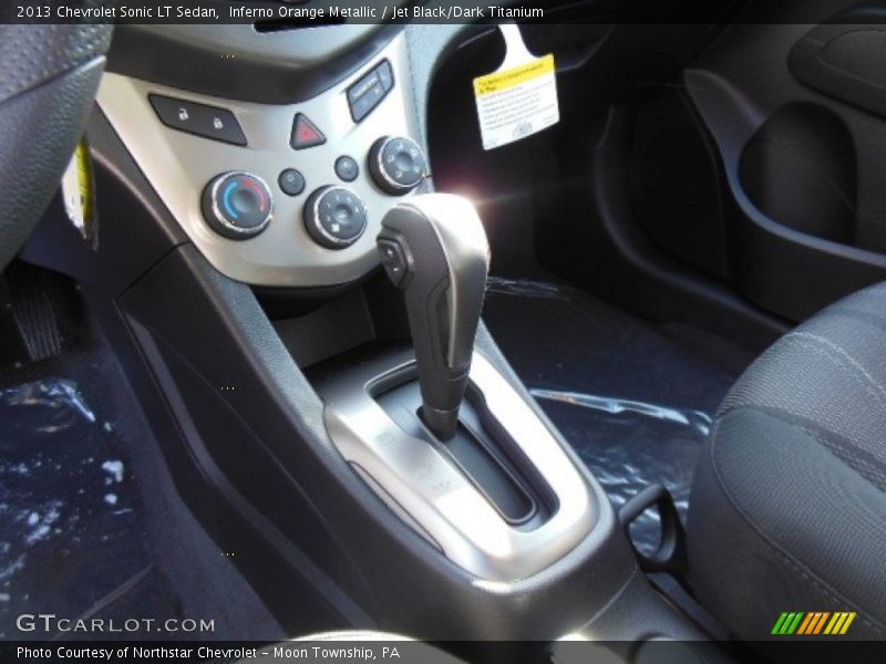 Inferno Orange Metallic / Jet Black/Dark Titanium 2013 Chevrolet Sonic LT Sedan