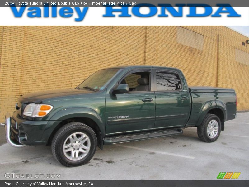 Imperial Jade Mica / Oak 2004 Toyota Tundra Limited Double Cab 4x4