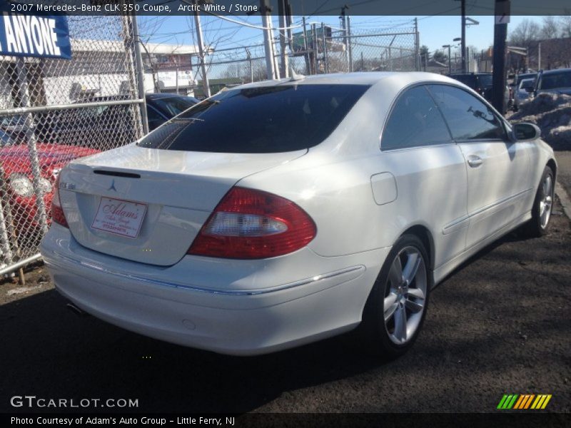 Arctic White / Stone 2007 Mercedes-Benz CLK 350 Coupe