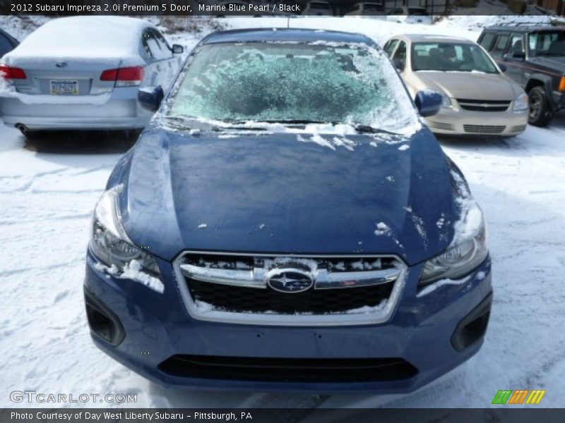 Marine Blue Pearl / Black 2012 Subaru Impreza 2.0i Premium 5 Door