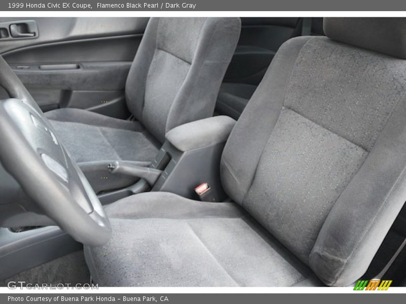 Flamenco Black Pearl / Dark Gray 1999 Honda Civic EX Coupe
