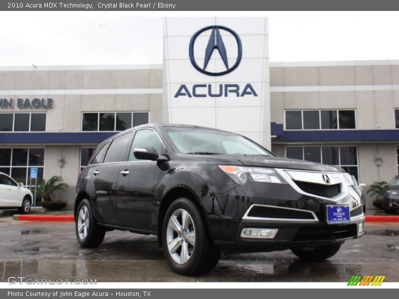 Crystal Black Pearl / Ebony 2010 Acura MDX Technology