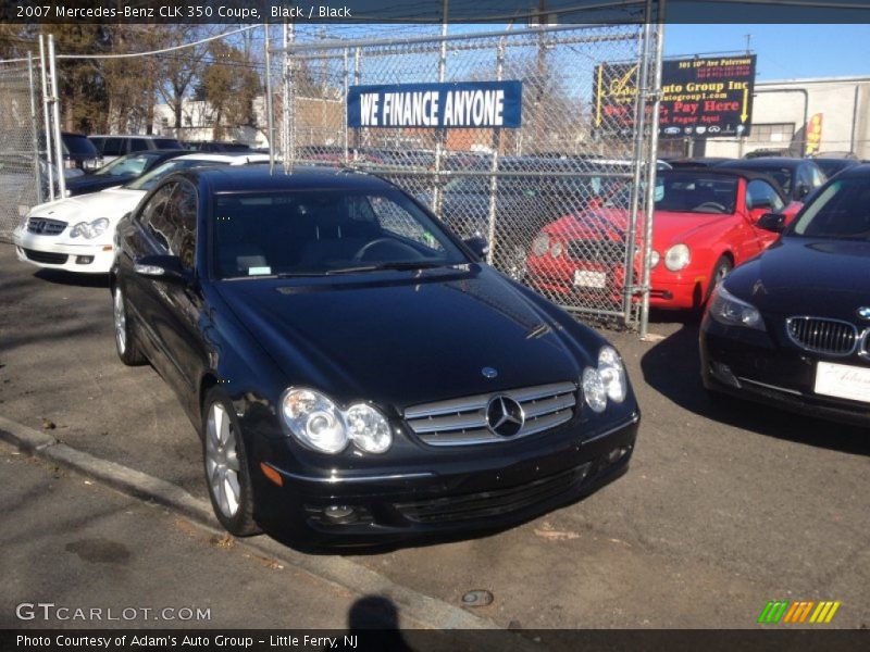 Black / Black 2007 Mercedes-Benz CLK 350 Coupe