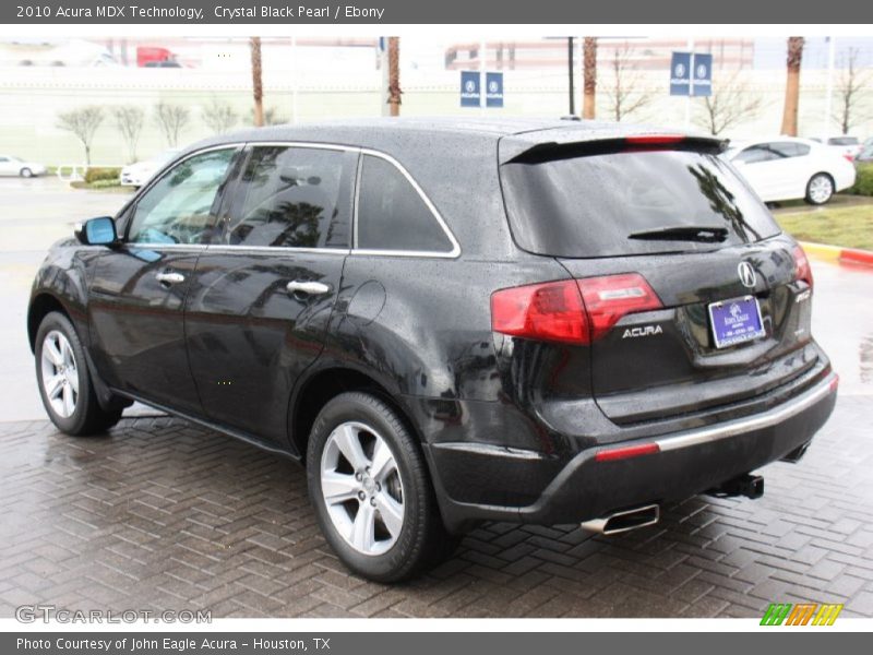 Crystal Black Pearl / Ebony 2010 Acura MDX Technology