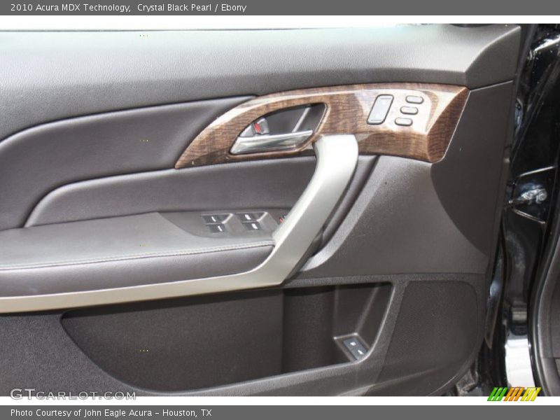 Crystal Black Pearl / Ebony 2010 Acura MDX Technology