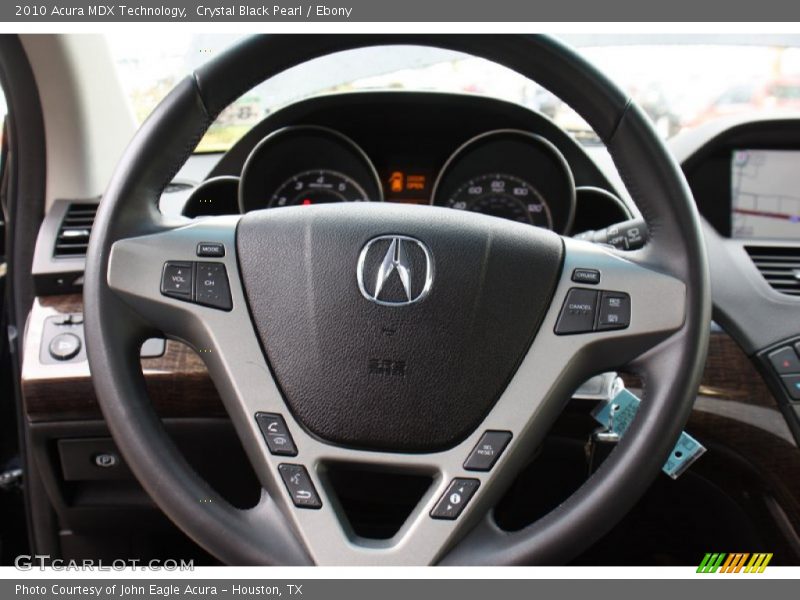 Crystal Black Pearl / Ebony 2010 Acura MDX Technology