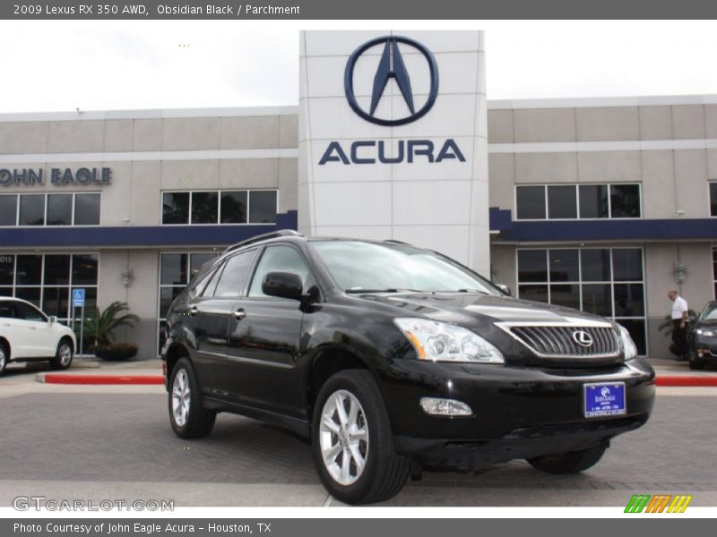 Obsidian Black / Parchment 2009 Lexus RX 350 AWD