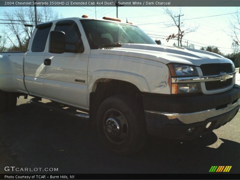 Summit White / Dark Charcoal 2004 Chevrolet Silverado 3500HD LS Extended Cab 4x4 Dually