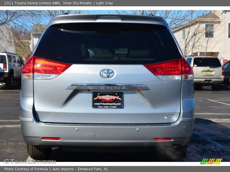 Silver Sky Metallic / Light Gray 2011 Toyota Sienna Limited AWD