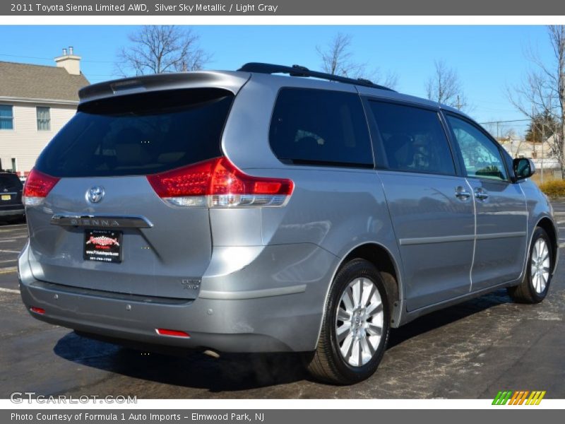 Silver Sky Metallic / Light Gray 2011 Toyota Sienna Limited AWD