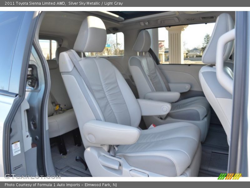 Rear Seat of 2011 Sienna Limited AWD
