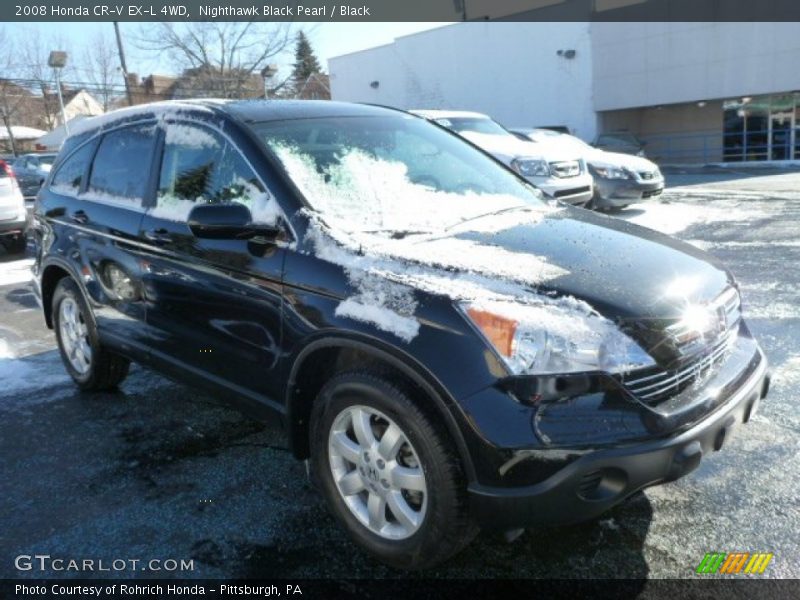 Nighthawk Black Pearl / Black 2008 Honda CR-V EX-L 4WD