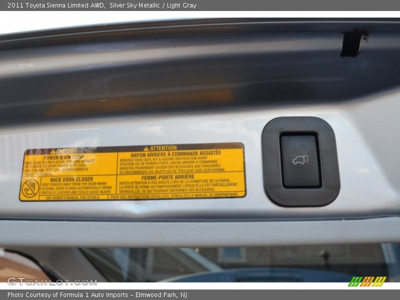 Silver Sky Metallic / Light Gray 2011 Toyota Sienna Limited AWD