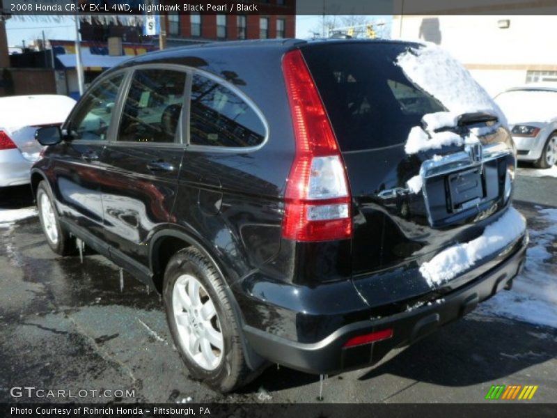 Nighthawk Black Pearl / Black 2008 Honda CR-V EX-L 4WD