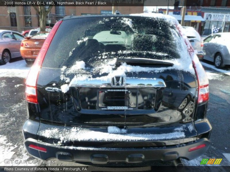 Nighthawk Black Pearl / Black 2008 Honda CR-V EX-L 4WD