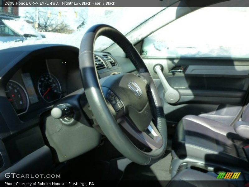 Nighthawk Black Pearl / Black 2008 Honda CR-V EX-L 4WD