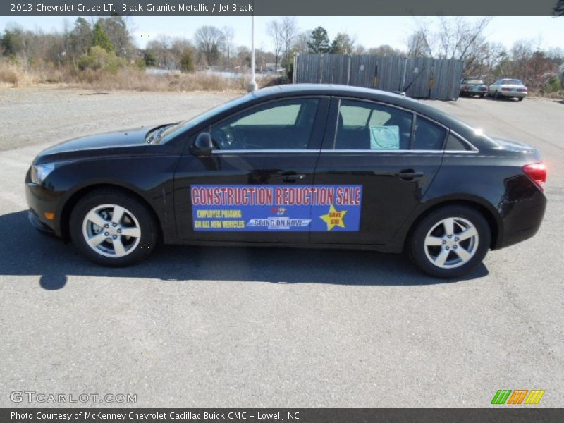 Black Granite Metallic / Jet Black 2013 Chevrolet Cruze LT