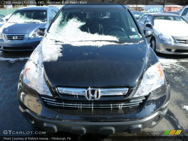 Nighthawk Black Pearl / Black 2008 Honda CR-V EX-L 4WD