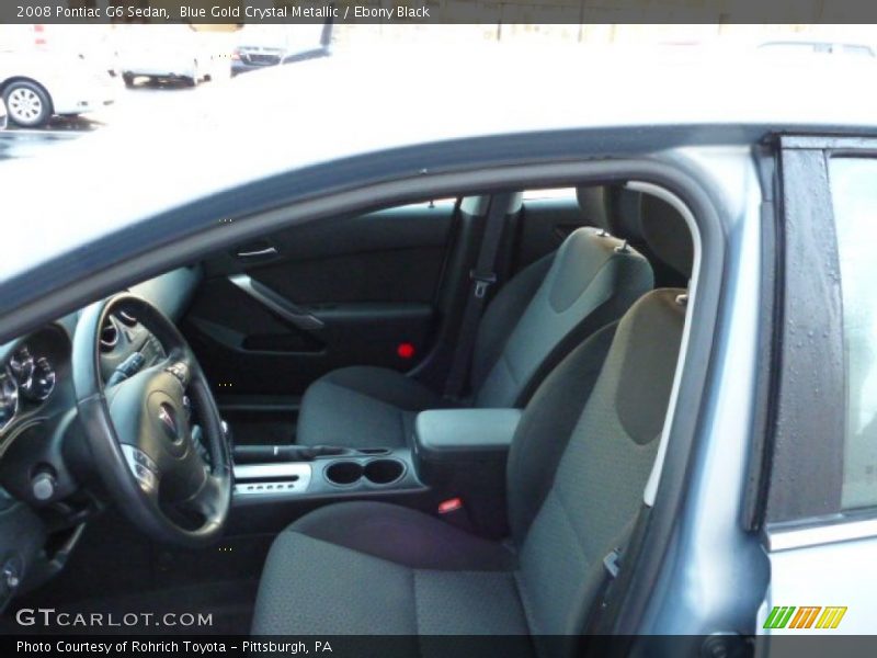 Blue Gold Crystal Metallic / Ebony Black 2008 Pontiac G6 Sedan