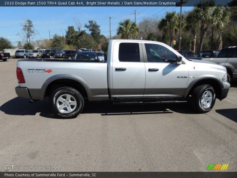 Bright Silver Metallic / Dark Slate/Medium Graystone 2010 Dodge Ram 1500 TRX4 Quad Cab 4x4