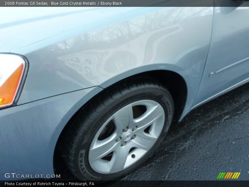 Blue Gold Crystal Metallic / Ebony Black 2008 Pontiac G6 Sedan