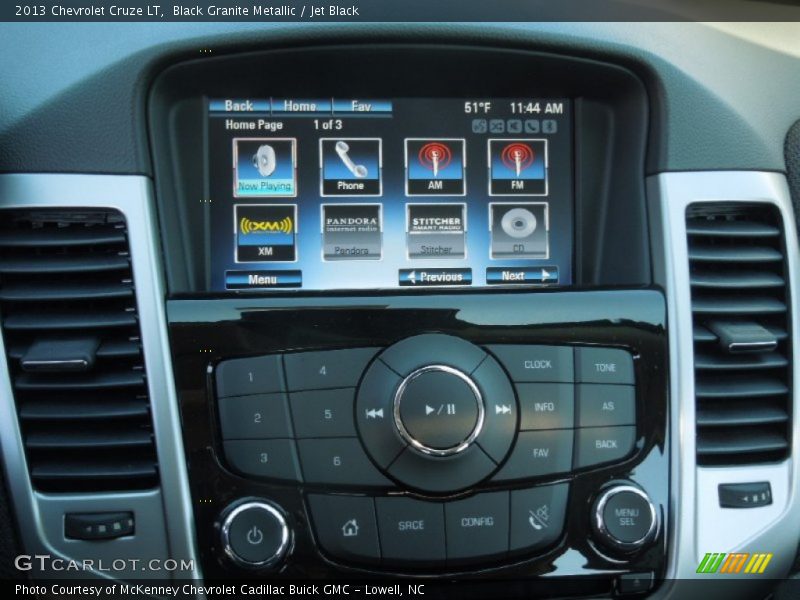 Black Granite Metallic / Jet Black 2013 Chevrolet Cruze LT