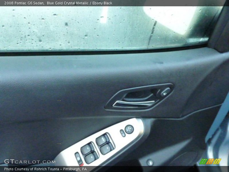 Blue Gold Crystal Metallic / Ebony Black 2008 Pontiac G6 Sedan
