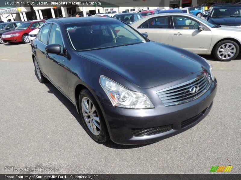 Blue Slate Metallic / Graphite 2008 Infiniti G 35 Sedan