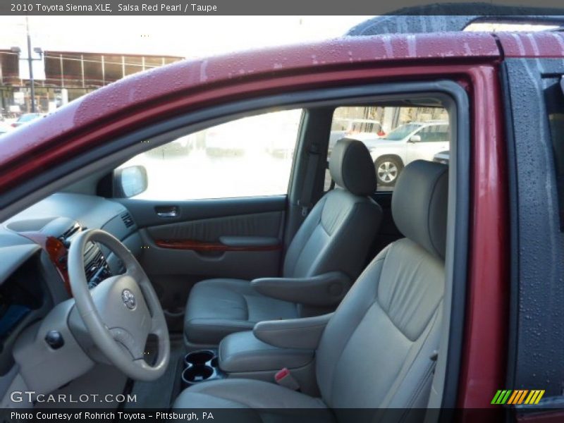 Salsa Red Pearl / Taupe 2010 Toyota Sienna XLE
