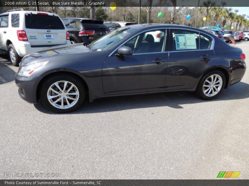 Blue Slate Metallic / Graphite 2008 Infiniti G 35 Sedan