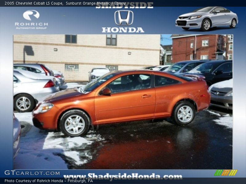 Sunburst Orange Metallic / Ebony 2005 Chevrolet Cobalt LS Coupe