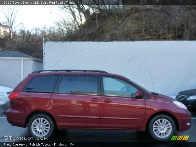 Salsa Red Pearl / Taupe 2010 Toyota Sienna XLE