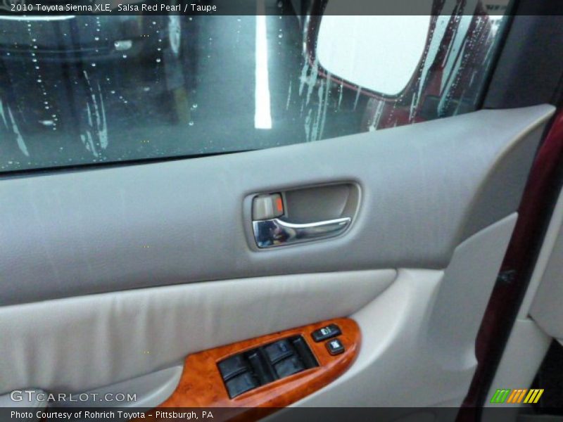 Salsa Red Pearl / Taupe 2010 Toyota Sienna XLE