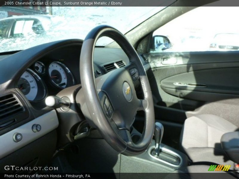 Sunburst Orange Metallic / Ebony 2005 Chevrolet Cobalt LS Coupe