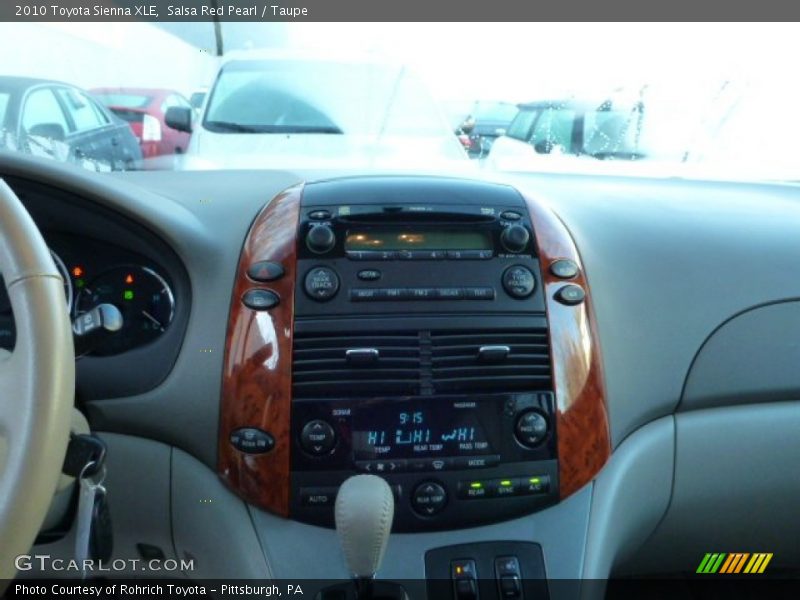 Salsa Red Pearl / Taupe 2010 Toyota Sienna XLE