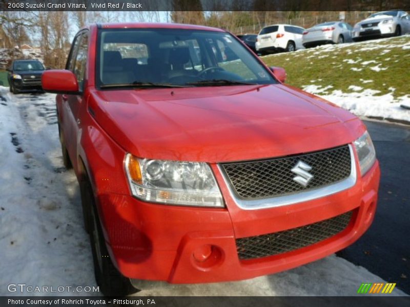 Vivid Red / Black 2008 Suzuki Grand Vitara